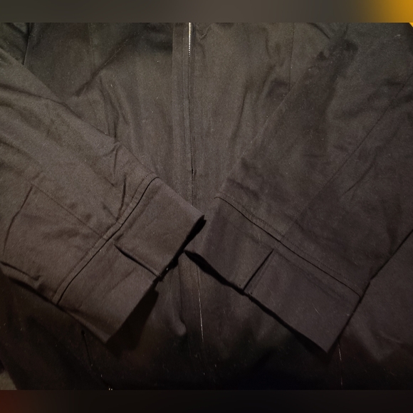 Norton McNaughton Jacket, Women, Black Zip Up, Collar, 3/4 sleeves, Zip Pckts,12 - Picture 10 of 11